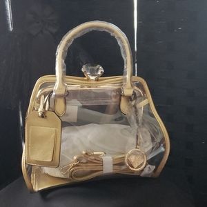 Clear Gold Handbag